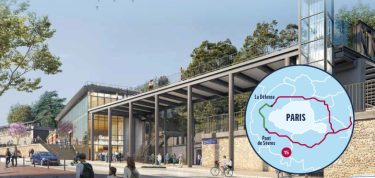 So könnte der neue Bahnhof der Linie 15 in Saint-Cloud ab 2031 aussehen. (Bild: Vinci)